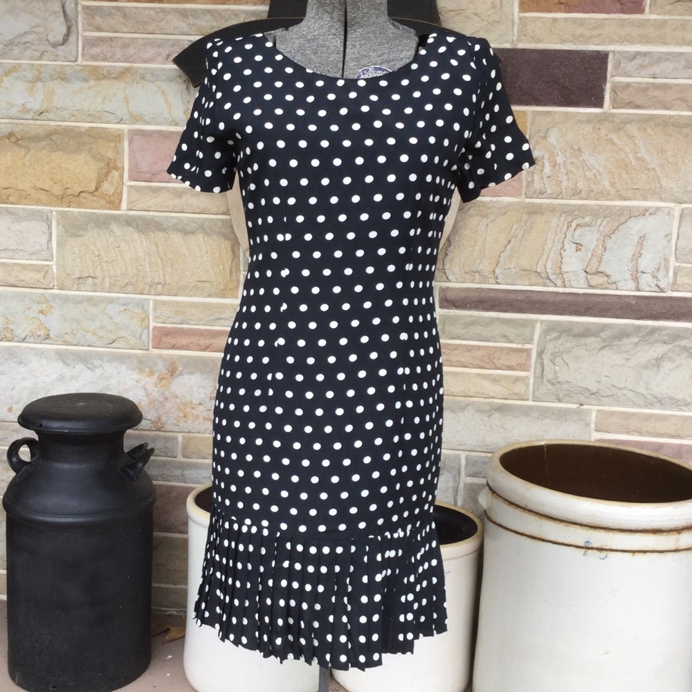 Black and White Polka Dot Dress